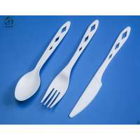 6.5  inch  cutlery 100%  biodegradable compostable CPLA fork knife spoon