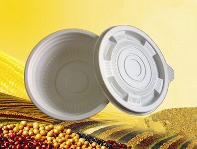 biodegradable disposable cornstarch plastic 450ml soup bowl lids