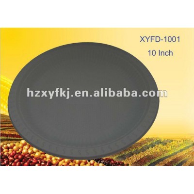 biodegradable disposable compostable black 10 inch microwave disposable plates