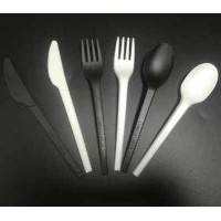 compostable biodegradable CPLA Cutlery knife fork spoon coffee stirrer