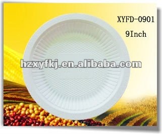 biodegradable disposable tableware eco-friendly 9 inch plate