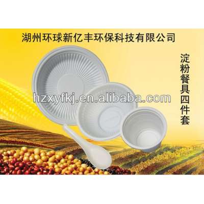 Biodegradable Corn Starch Material Disposable Plastic Tableware