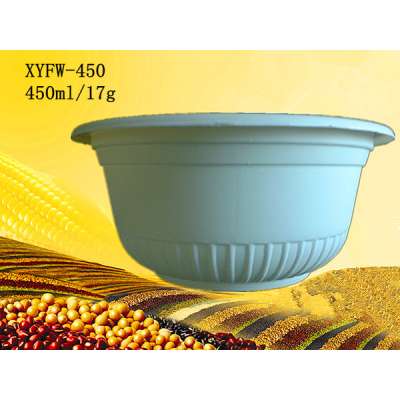 100% biodegradable disposable plastic bowl:XYFW-450