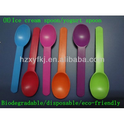 biodegradable eco-friendly ice scream spoon frozen yogurt spoons