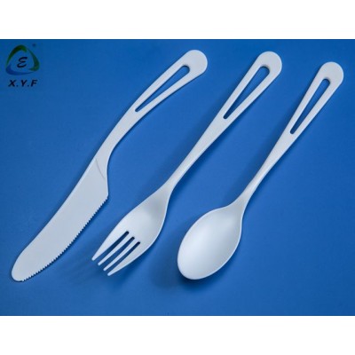 7.5 inch heavy duty CPLA   cutlery 100% compostable  fork spoon knife